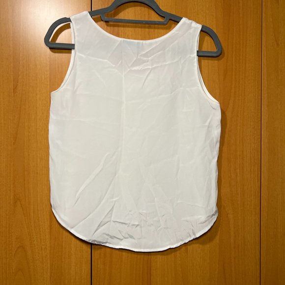 Sheer Tank Top with Lace - Picture 2 of 3